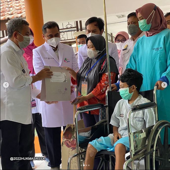 Pasien anak korban tragedi 'Kanjuruhan',telah pulih dari perawatan intensif  di RSSA